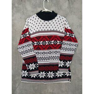Vintage Sweater Womens Small Nordic Fair Isle Pullover Made in USA Grandmacore